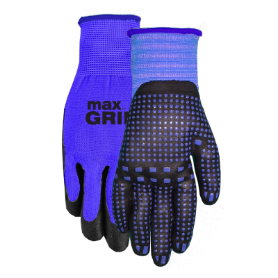 MAX-GRIP Work Gloves Large/X-Large Blue (3-Pack)